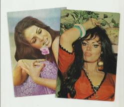 ESKİ BASIMLARDAN İKİ GÜZEL TÜRKAN ŞORAY KARTPOSTALI...