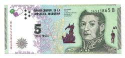 ** ARJANTİN ( 5 * PESOS ) 2016 - ÇİL