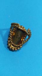 YZ3------ANTİKA TAŞLI PİRİNÇ KADIN YÜZÜĞÜ