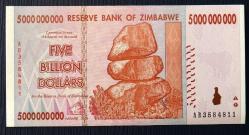 ZİMBABWE=2008 5000000000 Dollars P-84   ÇİL'
