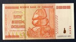 ZİMBABWE=2008 50000000000 Dollars P-87   ÇİL'