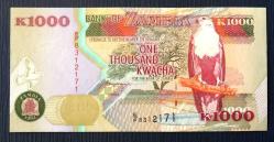 ZAMBİYA=1992  1000 Kwacha P-40a   ÇİL'