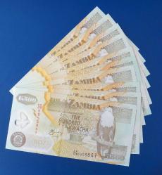 ZAMBİYA=2008  500 Kwacha P-43f   ÇİL'   POLYMER 10 Adet!