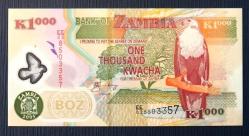 ZAMBİYA=2005  1000 Kwacha P-44d   ÇİL'  POLYMER