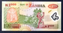ZAMBİYA=2005  1000 Kwacha P-44d   ÇİL'  POLYMER