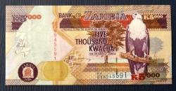 ZAMBİYA=2008  5000 Kwacha P-45d  ÇİL'