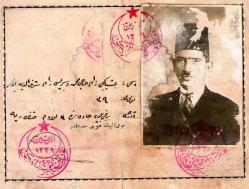 LOT.10 » İZMİR TÜRK TİCARET BİRLİĞİ KİMLİK BELGESİ OSMANLICA 1340 1924 İZMİR İKTİSAT KONGRESİ BEŞİKÇİZADE SEYİSZADE