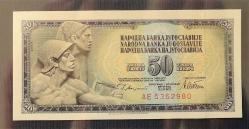 YUGOSLAVYA=1979  50 Dinar  P-89a  ÇİL'