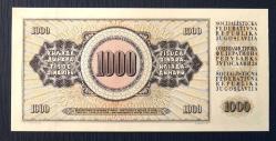 YUGOSLAVYA=1981  1000 Dinar  P-92d   ÇİL'