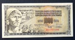 YUGOSLAVYA=1978  1000 Dinar  P-92c   ÇİL'