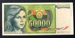 YUGOSLAVYA=1988  50000 Dinar  P-96    ÇİL'