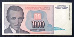 YUGOSLAVYA=1994  100 Dinar  P-139    ÇİL'