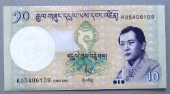 BHUTAN=2006  10 Ngultrum   P-29a   ÇİL'