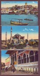 3 ÇEŞİT  ISTANBUL  KARTPOSTALI.  II.
