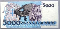 BREZİLYA=1993  5000 Cruzeiros   P-232c   ÇİL'