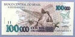 BREZİLYA=1993  100000 Cruzeiros   P-235  ÇİL'