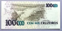 BREZİLYA=1993  100000 Cruzeiros   P-235  ÇİL'