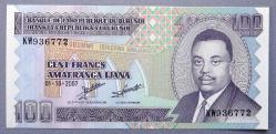 BURUNDİ=2007  100 Francs   P-37f  ÇİL'
