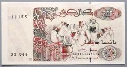 CEZAYİR=1992  200 Dinar   P-138    ÇİL'