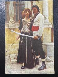 Cüneyt arkın meral orhonsay eski kartpostal