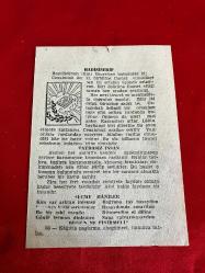 29 Mart 1961 Çarşamba Takvim Yaprağı