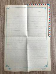 Yılbaşı Tebrik Yeni Yıl Nostaljik Katlanır Kart-Mektup 1980'li Yıllar