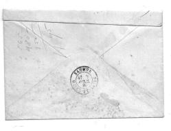 FRANSIZ PUL FRANCE LETTER COVER  AUTHON DU PERCHE-SAUMUR  MEINE ET LORIE  1880 APRIL