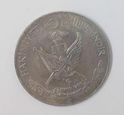 Nümismatik - Gümüş İhtilal On lira 1960