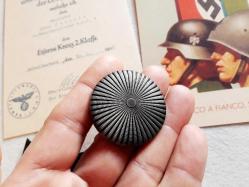 Propaganda kart hediyeli Almanya 1939 Sertifikalı İkinci Dünya Savaşı 2.Derece Demirhaç Rozet