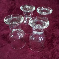 RETRO 4 ADET CAM SHOT GLASS KÜÇÜK BARDAK