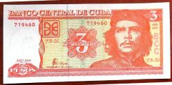 KÜBA=2004  3 Pesos   P-127   ÇİL'  Ernesto Guevara CHE