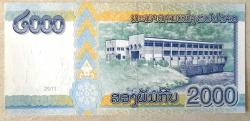 LAOS=2011  2000 Kip  P-41   ÇİL'