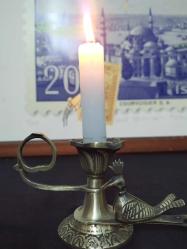 PİRİNÇ ŞAMDAN VE MUM MAKASI