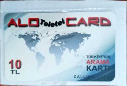 K = UZAK ARAMA KARTI - ALO  CARD * 10  TL ( AMBALAJINDA )