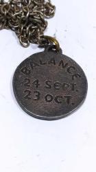 K48--TERAZİ BURCU GÜMÜŞ RENGİ METAL KOLYE