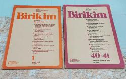 BİRİKİM Aylık Sosyalist Kültür Dergisi, Mart 1975 - 1978, Sayı: 1, 2, 4, 5, 13, 14, 15, 16, 18/19, 21, 23, 37, 39, 40/41, 42/43/44 [İLK SERİ, 15 ADET]