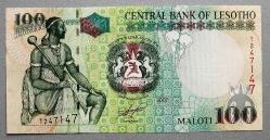 LESOTHO=2007  100 Maloti  P-19d  ÇİL'