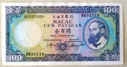 MACAU=1984  100 Patacas  P-61b   ÇİL'