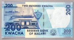 MALAVİ=2012  200 Kwacha  P-60a  ÇİL'