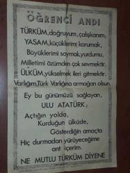 Efemera - 1980 YILINA AİT OKUL ANDIMIZ POSTERİ. - kitantik - kitaLog