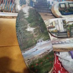 Ressamından imzalı yağlıboya tablo