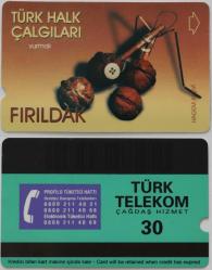 Türk Telekom Örnek Kart Türk Halk Çalgıları Fırıldak