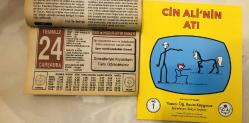 24 Temmuz 1991 orijinal Huzur takvim yaprağı (Cin Ali kitabı hediyeli :)
