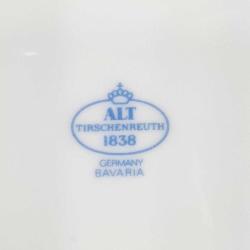 ANTİKA GERMANY BAVARIA ALT TIRSCHENREUTH 1838 RESİMLİ  PORSELEN TABAK