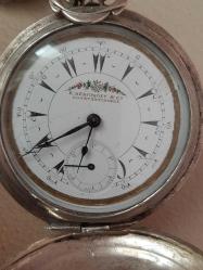 Antika - Osmanlı Kadran Billodes K.Serkisoff & Co Constantinople Gümüş Cep Saati - kitantik - kitaLog