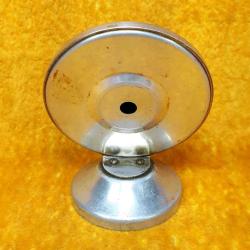 ANTİKA ALÜMİNYUM KASALI YUVARLAK METAL TERMOMETRE