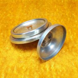 ANTİKA ALÜMİNYUM KASALI YUVARLAK METAL TERMOMETRE