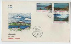 1991 Göllerimiz FDC - İlk GÜN ZARFI