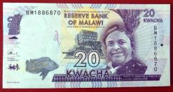 MALAVİ=2017  20 Kwacha  P-63d  ÇİL'