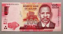 MALAVİ=2014  100 Kwacha  P-65  ÇİL'